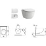 Комплект LAUFEN PACK PRO унитаз безободковый, с микролифтом + система инсталляции