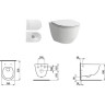 Комплект LAUFEN PACK PRO унитаз безободковый, с микролифтом + система инсталляции с кнопкой смыва