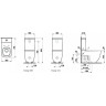 Комплект LAUFEN PALOMBA 2480.1.000.000.1 унитаз напольный+8.2880.1.000.871.1 бачок для унитаза