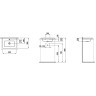 Мини-раковина LAUFEN LIVING SQUARE 50х38 см, встраиваемая сверху