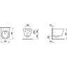 Подвесной унитаз LAUFEN KARTELL BY укороченный, безободковый смыв RIMLESS
