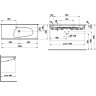 Полотенцедержатель LAUFEN PALOMBA 1160 мм, для 1480.6