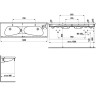 Полотенцедержатель LAUFEN PALOMBA 1560 мм, для 1480.9
