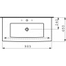 Раковина LAUFEN LIVING 98,5х48х10 см