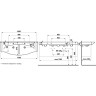 Раковина подвесная двойная LAUFEN PALACE NEW 150
