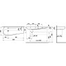 Раковина-столешница LAUFEN IL BAGNO ALESSI ONE 120x50 полочка справа