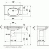Раковина-столешница подвесная LAUFEN LB3 85x52