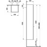 Шкаф-пенал подвесной LAUFEN CASE FOR PALACE 165x35, петли слева, белый