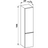 Шкаф - пенал подвесной LAUFEN CASE FOR PALACE 165x35, петли справа, белый матовый