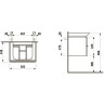 Шкафчик под раковину LAUFEN CASE FOR PALACE 81070.2, 81070.3, 2 выдвижных ящика, дуб