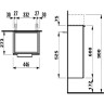 Тумба LAUFEN KARTELL для раковины 8.1533.4 (445х615х275 мм), с компактным сифоном, цвет глянцевый белый