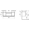 Тумба под раковину LAUFEN CASE FOR PALACE 120x38