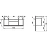 Тумба под раковину LAUFEN CASE FOR PALACE 120x38 белый