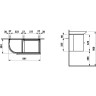 Тумба под раковину LAUFEN CASE FOR PALACE 84x38 белый