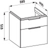 Тумба под раковину LAUFEN KARTELL 60x46