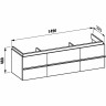 Тумба под раковину LAUFEN PALACE 150x38