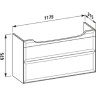Тумба под раковину LAUFEN THE NEW CLASSIC 120x31