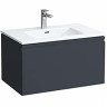 Тумба с раковиной LAUFEN PRO S графит