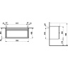 Тумба с раковиной LAUFEN SPACE с 2-я ящиками, 950х420х115 мм