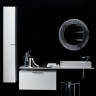 Тумба со столешницей LAUFEN KARTELL 895x455x415 цвет белый глянцевый