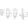 Унитаз компакт LAUFEN KARTELL без бачка и сиденья