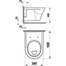 Унитаз LAUFEN PRO подвесной с полочкой