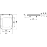 Унитаз подвесной LAUFEN PRO S RIMLESS 8.2096.2.000.000.1+8.9196.1.000.000.1 скрытый ободок