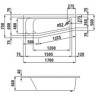 Ванна угловая LAUFEN SOLUTIONS 170x75 см в правый угол, белая